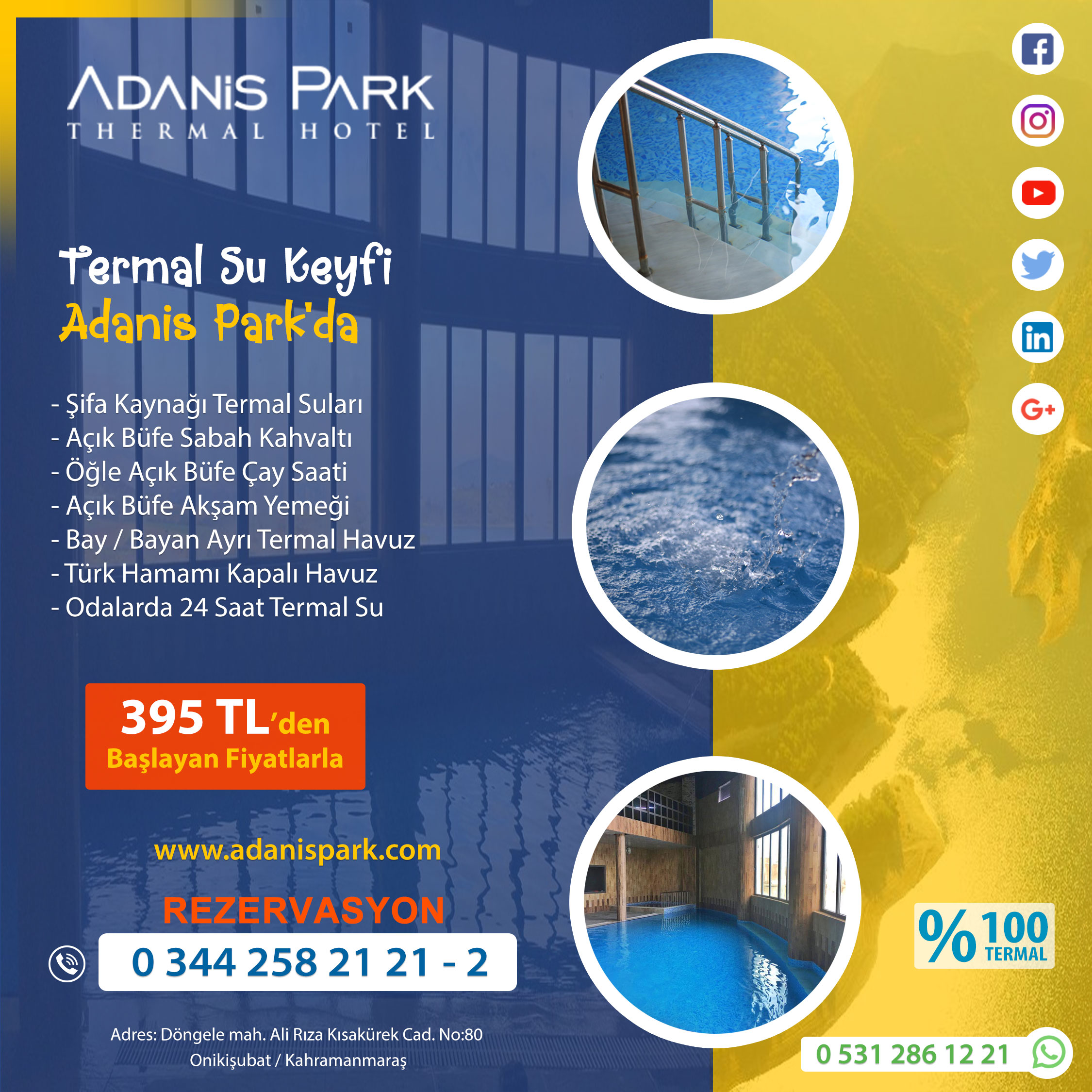 Termal Su Keyfi Adanis Park’da